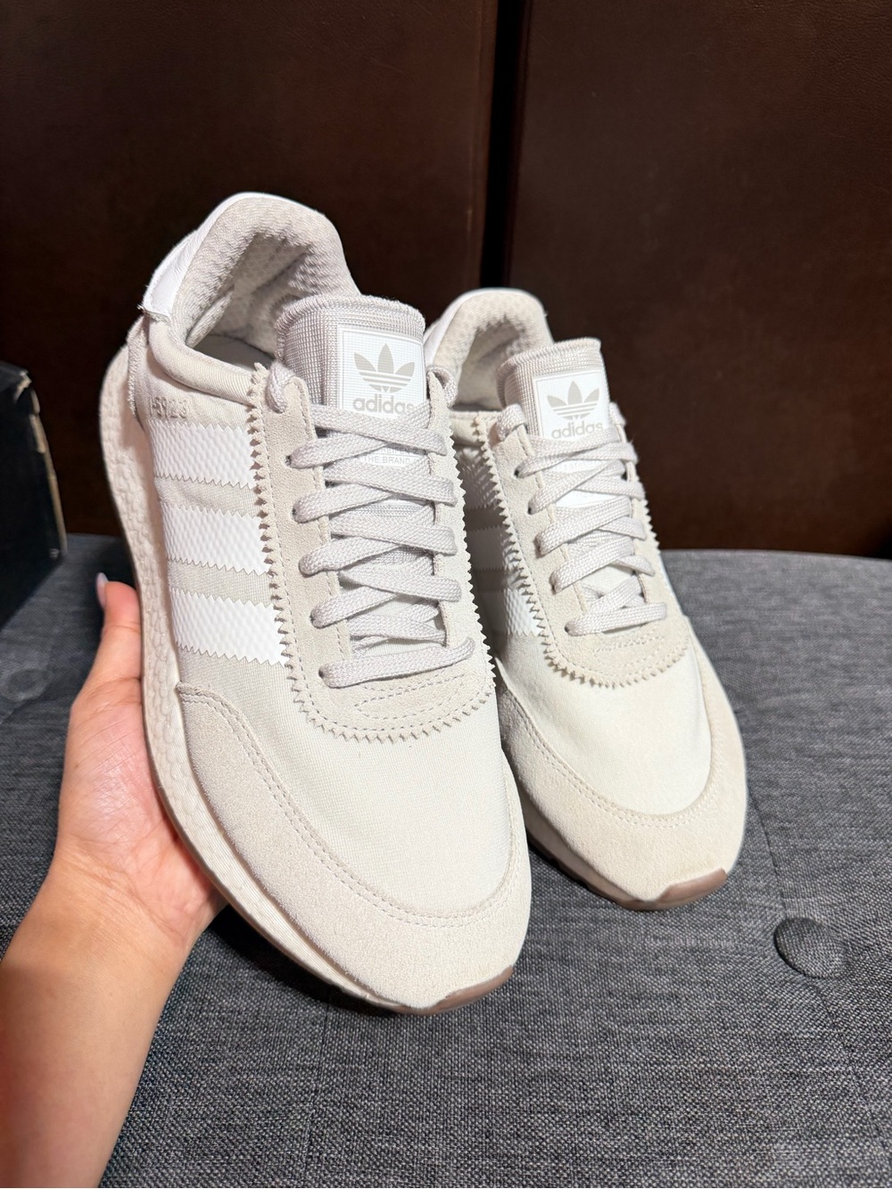Adidas Originals I-5923 Raw White Crystal White Sneakers (56 chars)